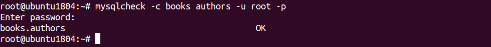 如何用Mysqlcheck检查和修复 MySQL 数据库